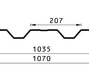 Lager - Trapezprofil TP 35.207  0,50 mm WANDPROFILIERT